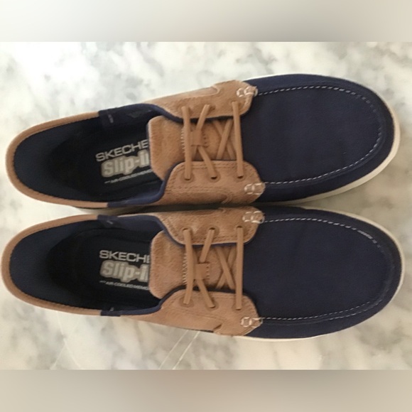 Sketchers Slip Ins Women’s Size 8, Navy & Tan NWT - Picture 12 of 16